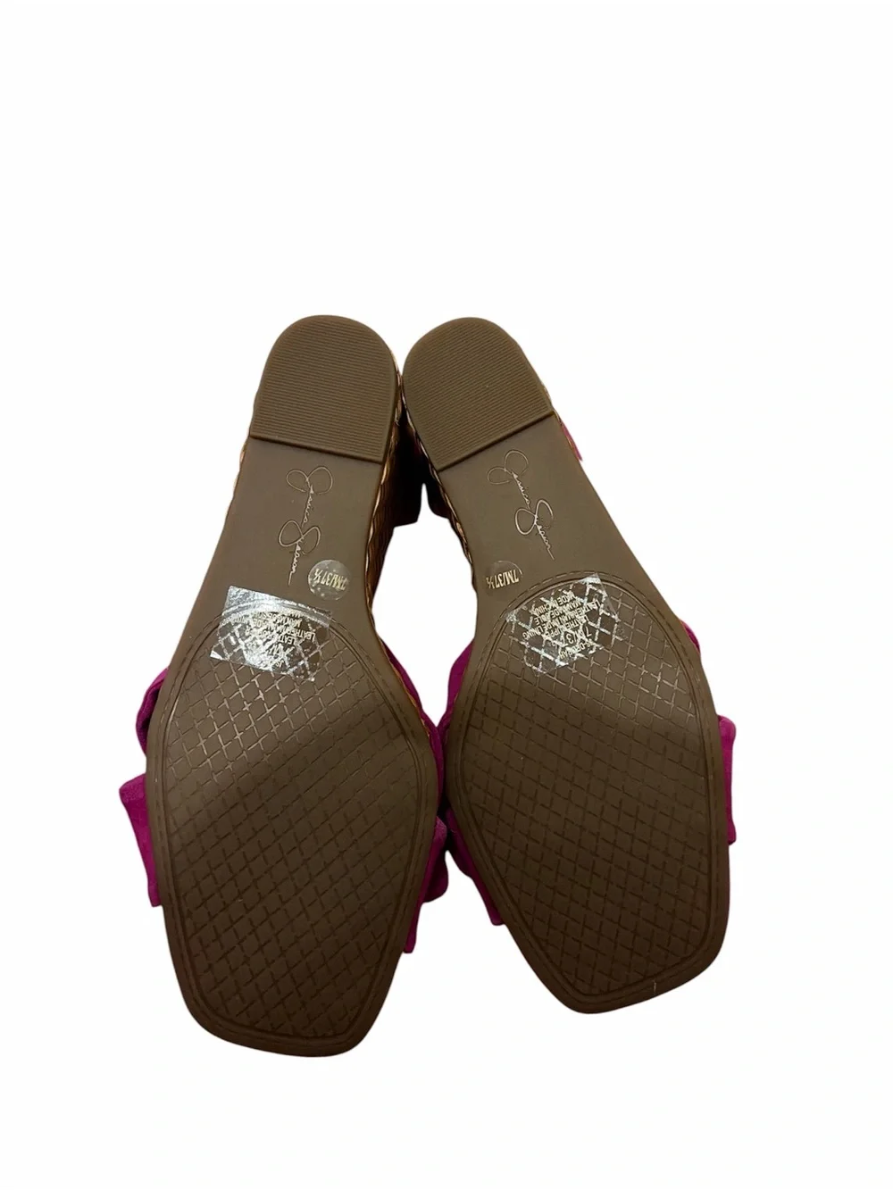Jessica Simpson Pink Suede Wedge